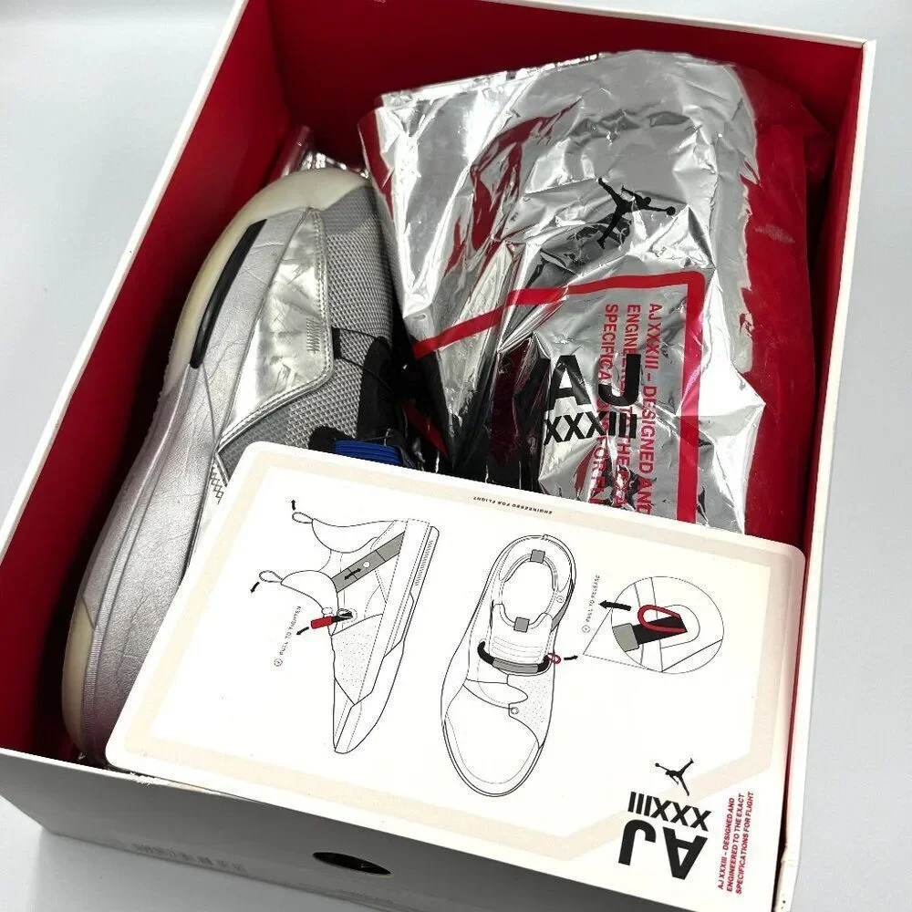 Air Jordan XXXIII Metallic Silver Black All-Star